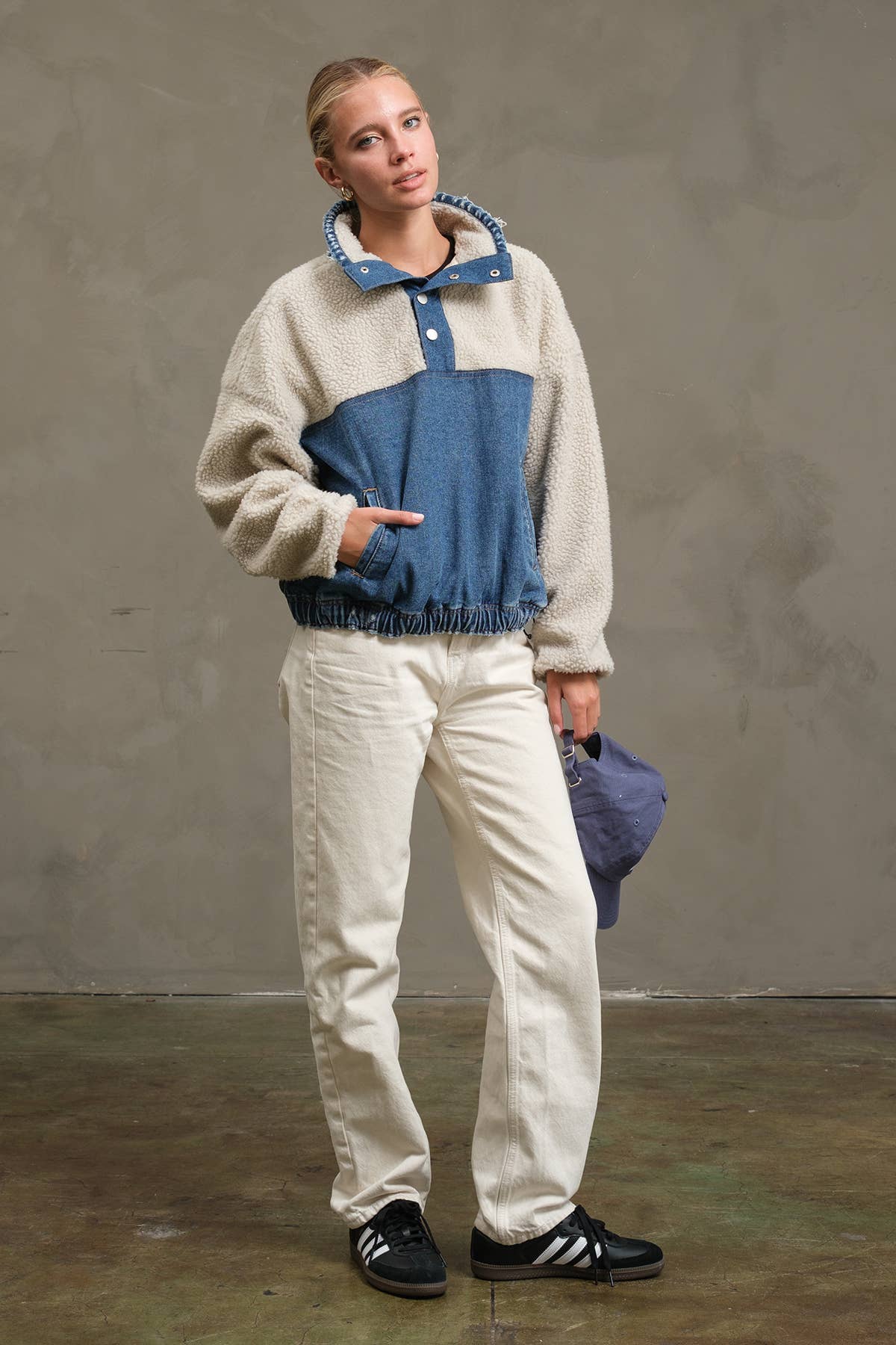 Teddy Denim Snap-Up Jacket By Raisonnel