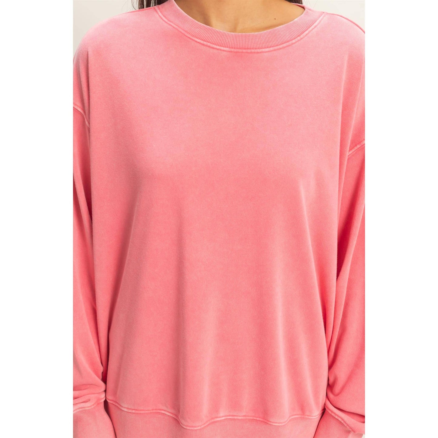 Mineral Washed Crew Neck Sweatshirt