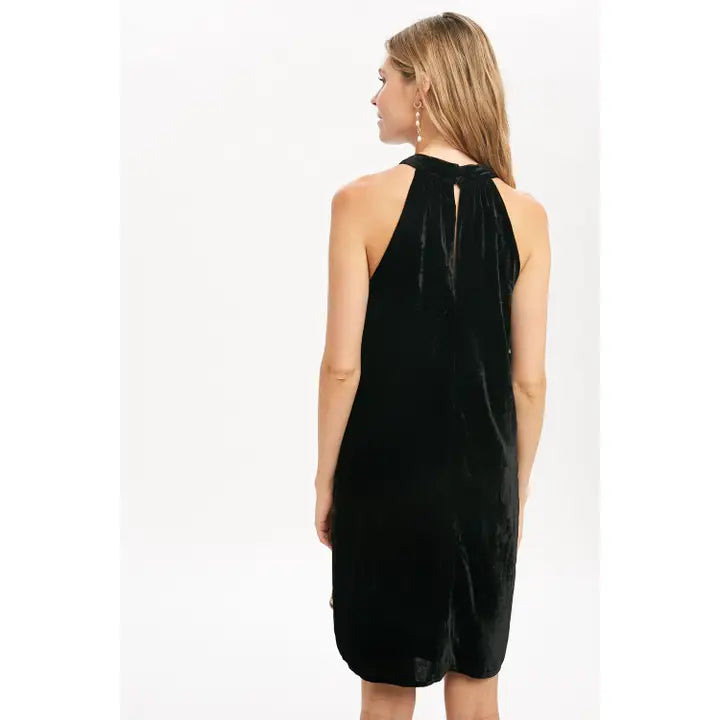 Mystree Black Velvet Dress