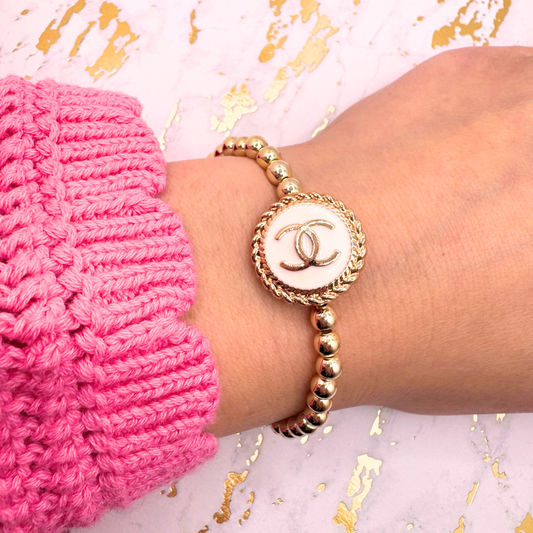 CC 14K GF 5mm Beaded Bracelet