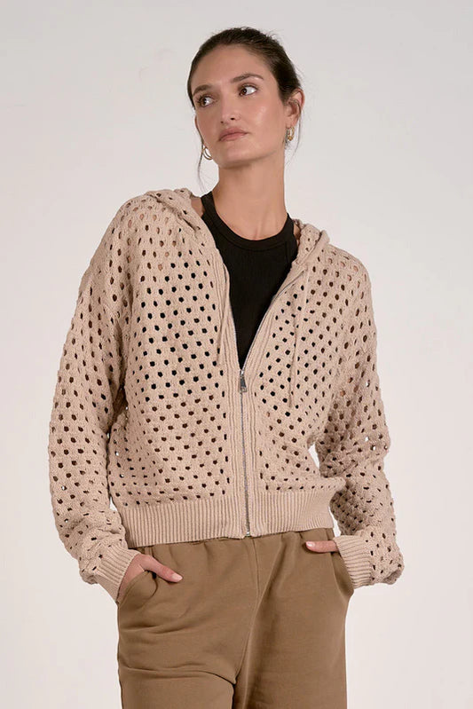 ELAN- Ava Hoodie Cardigan