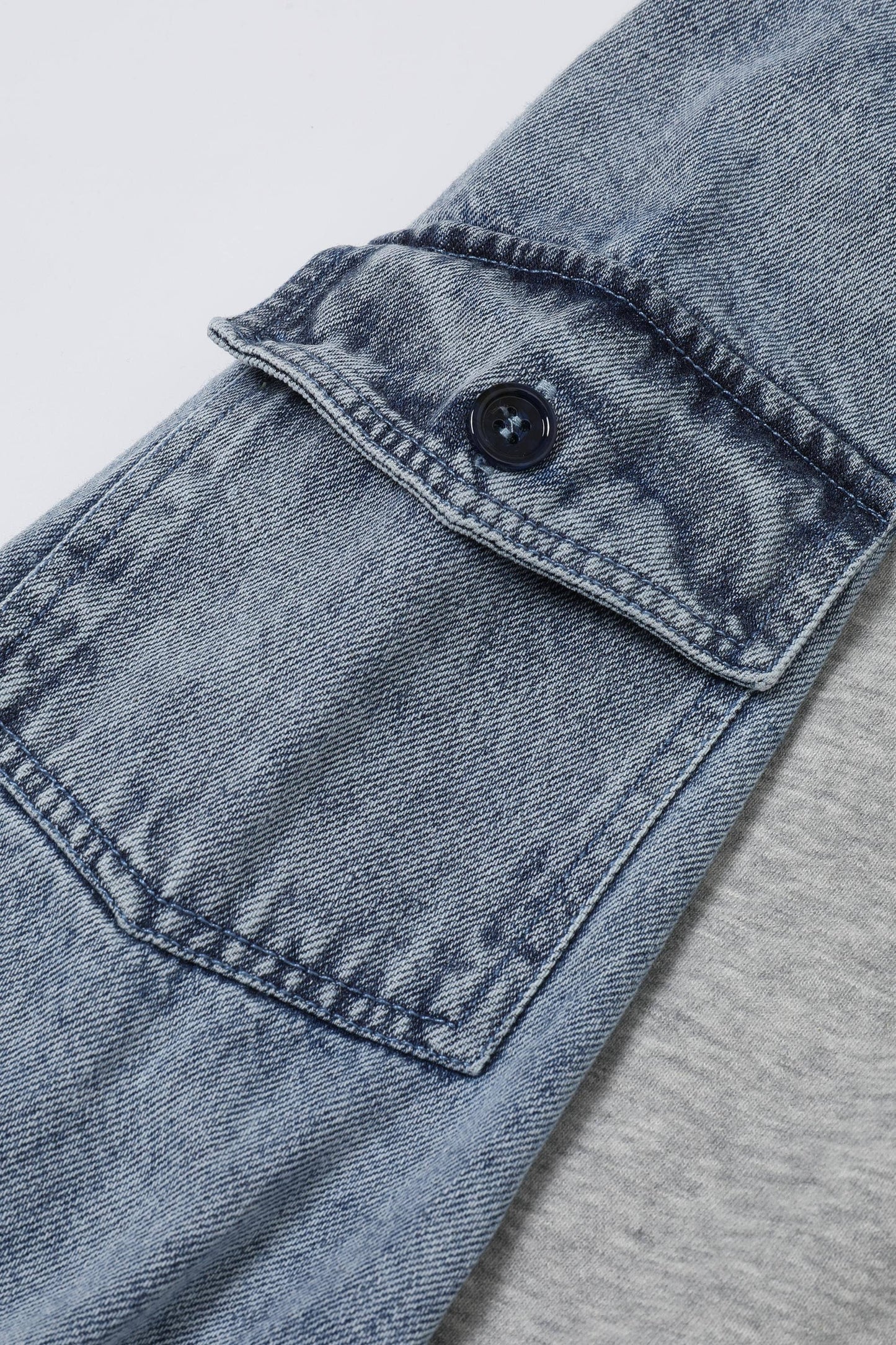 Denim Sleeve Code Sweatshirt By Rivir