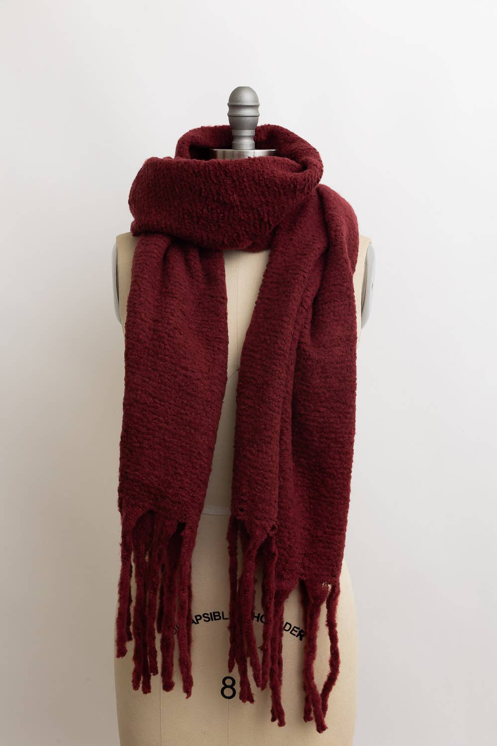 Knit Scarf with Tassels - Classical Bestseller!