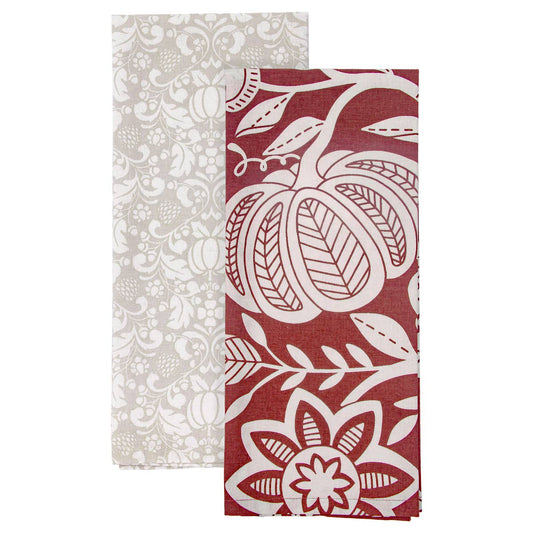 Francis Cotton Tea Towels S/2 Fall