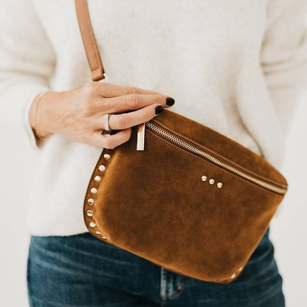 Pretty Simple Sabrina Studded Suede Bum Bag