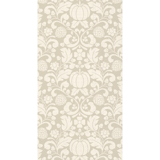 Paper napkins 20ct grey and cream pumpkins